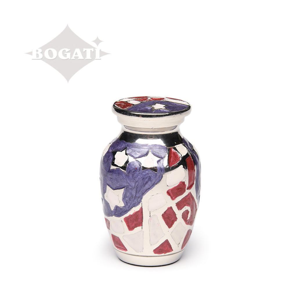 KEEPSAKE Brass urn -5-1515 - Stars and Squares Urn - Pack of 10