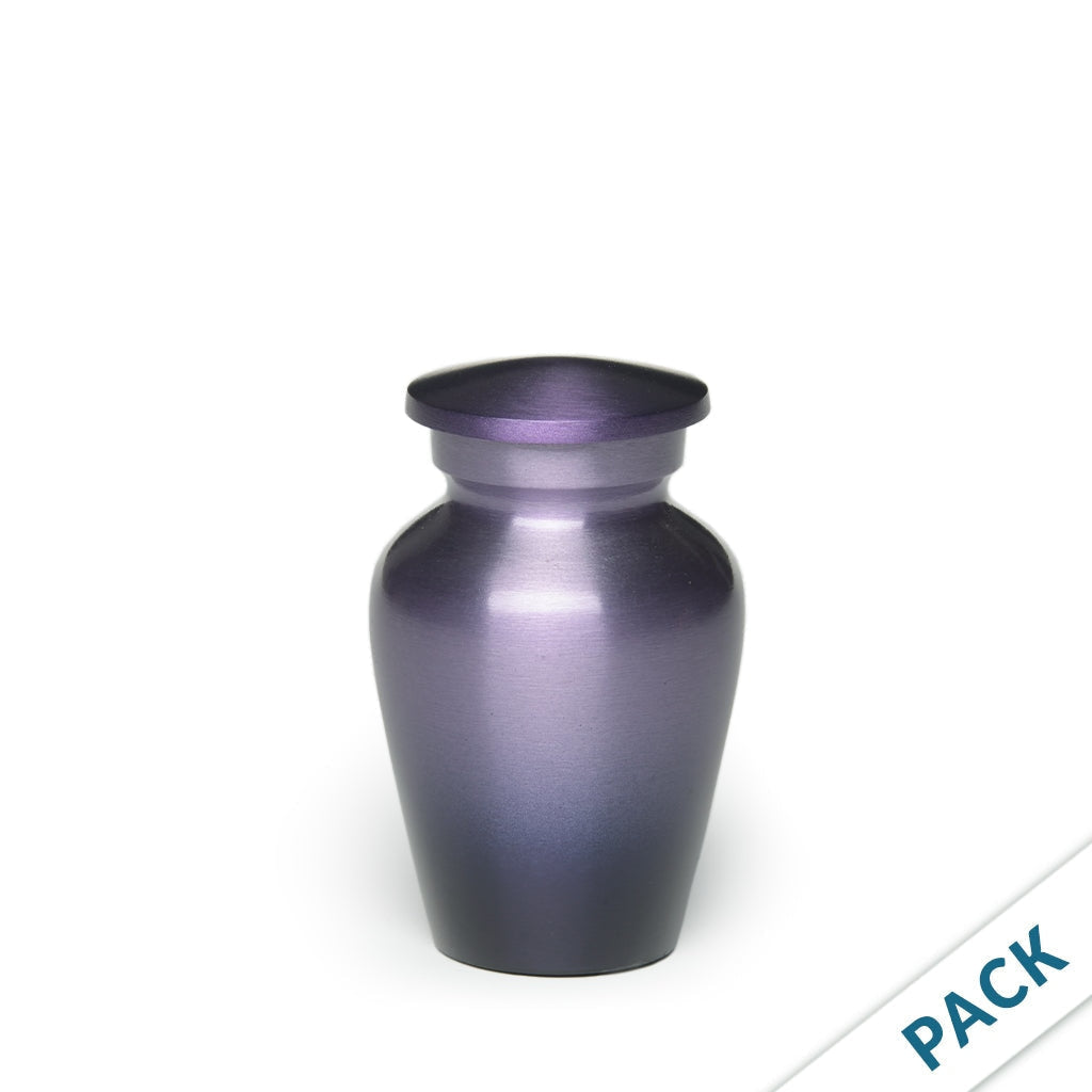 KEEPSAKE – Classic Alloy Urn - Ombré - Pack of 10 Purple