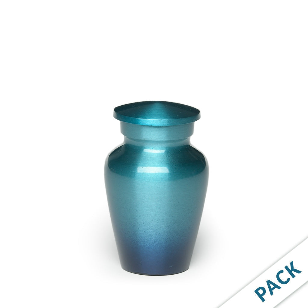 KEEPSAKE – Classic Alloy Urn - Ombré - Pack of 10 Blue