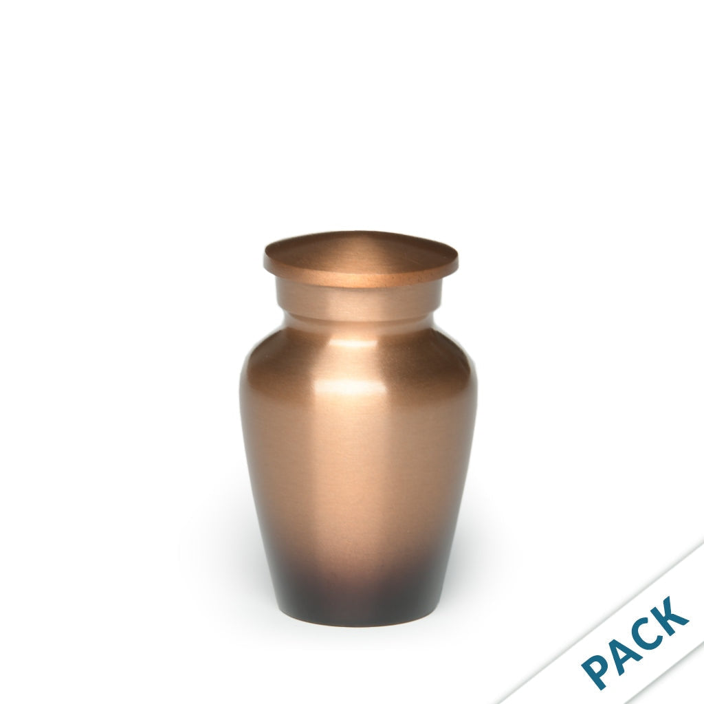 KEEPSAKE – Classic Alloy Urn - Ombré - Pack of 10 Sand and Sunset