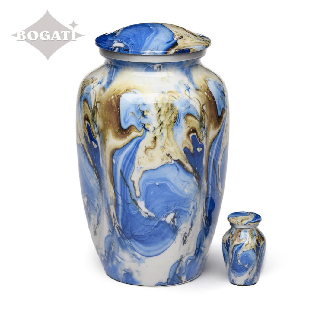 ADULT – Classic Alloy Urn -8806- SWIRL design