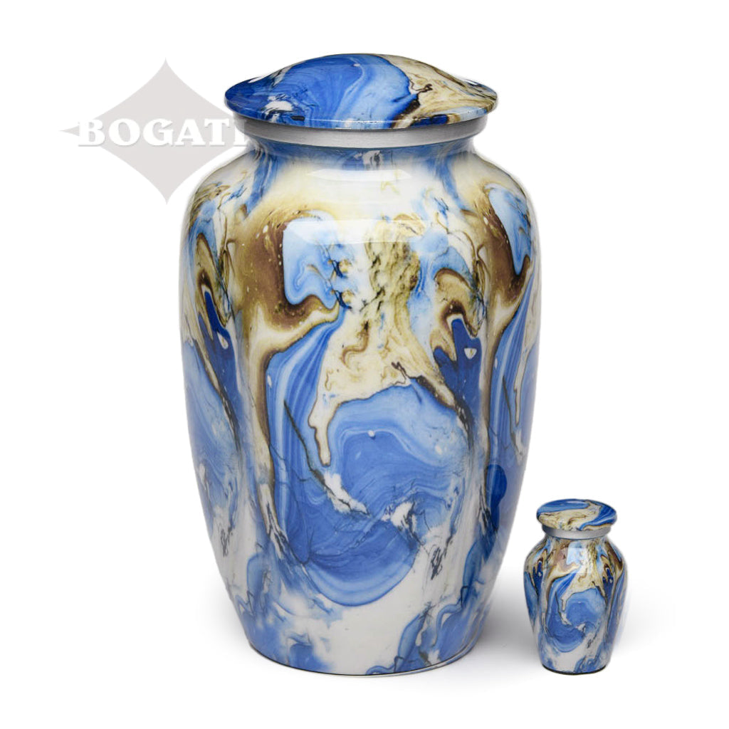 KEEPSAKE – Classic Alloy Urn -8806- SWIRL design - Pack of 10