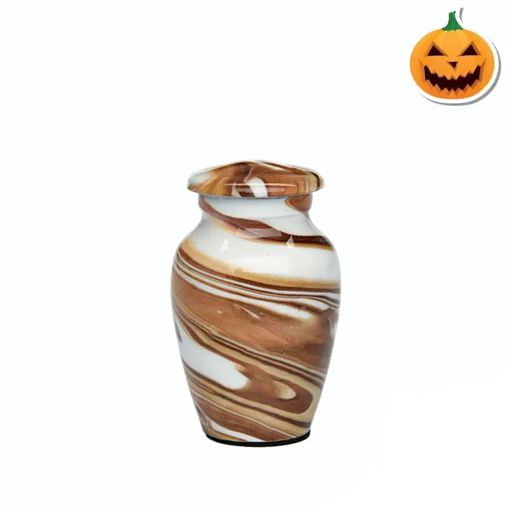 CLEARANCE - KEEPSAKE Classic Alloy Urn -9002- Cafe au Lait Swirl