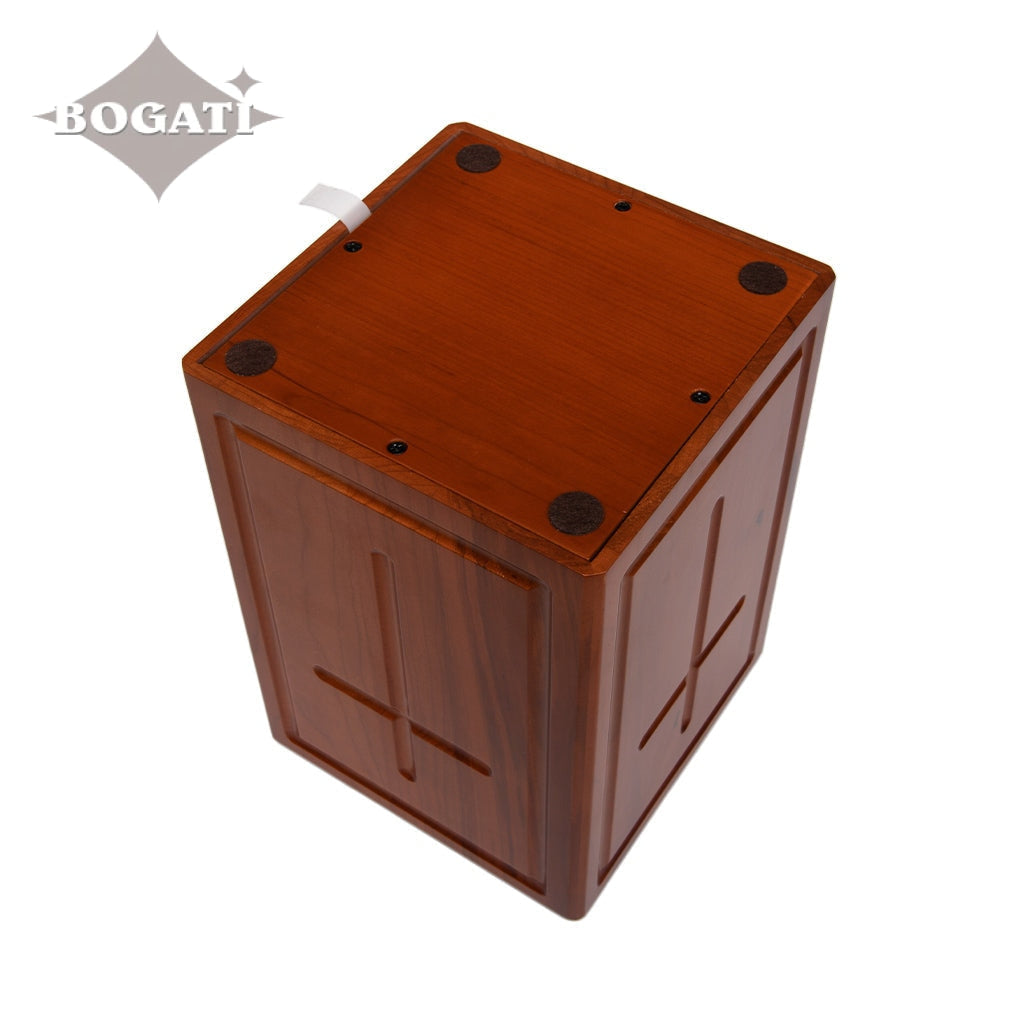 ADULT - Cherry Wood Tower Urn -AW03- Border and Cross - Case of 6