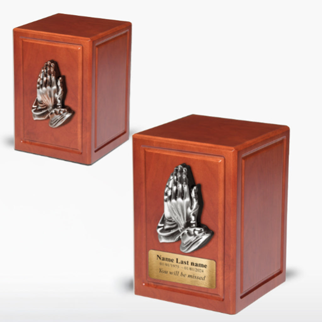 ADULT - Basswood Vertical Urn -AW04- Spiritual Accessories Cherry