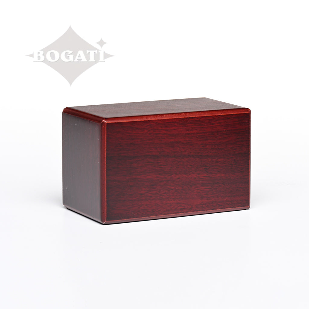 MEDIUM MDF Simplicity Urn -B038- Dark Cherry finish