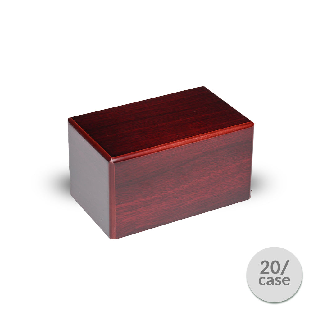 MEDIUM MDF Simplicity Urn -B038- Dark Cherry finish - Case of 20
