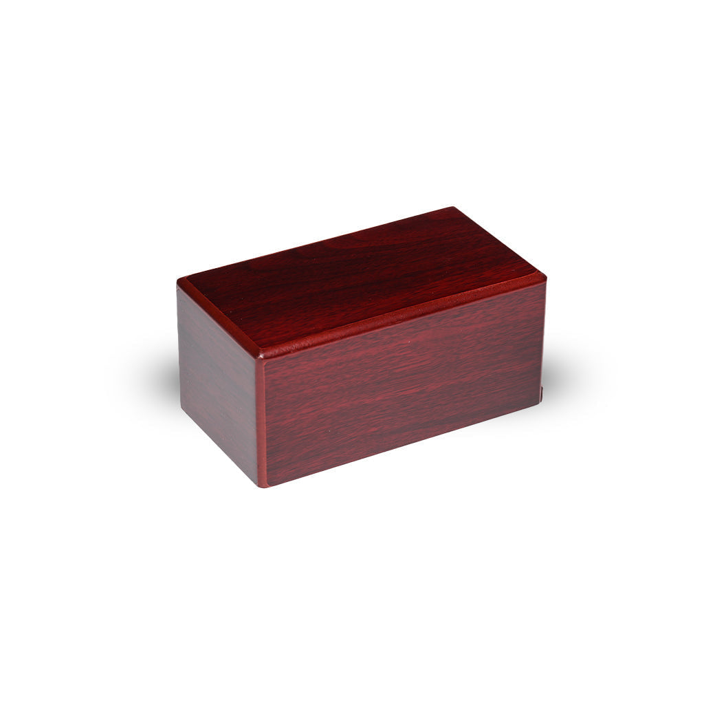 SMALL MDF Simplicity Urn -B038- Dark Cherry finish - Case of 24