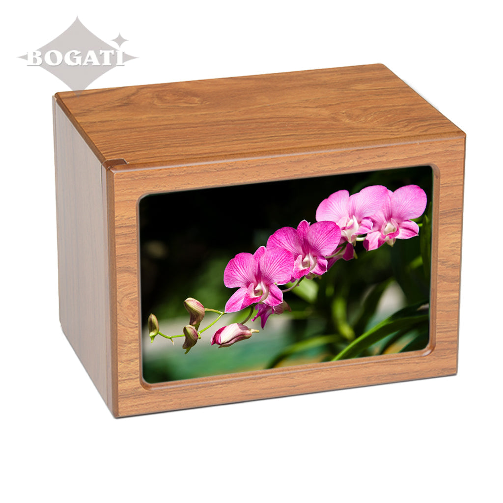 EXTRA LARGE Photo Frame urn PY06 - Pink Flowers