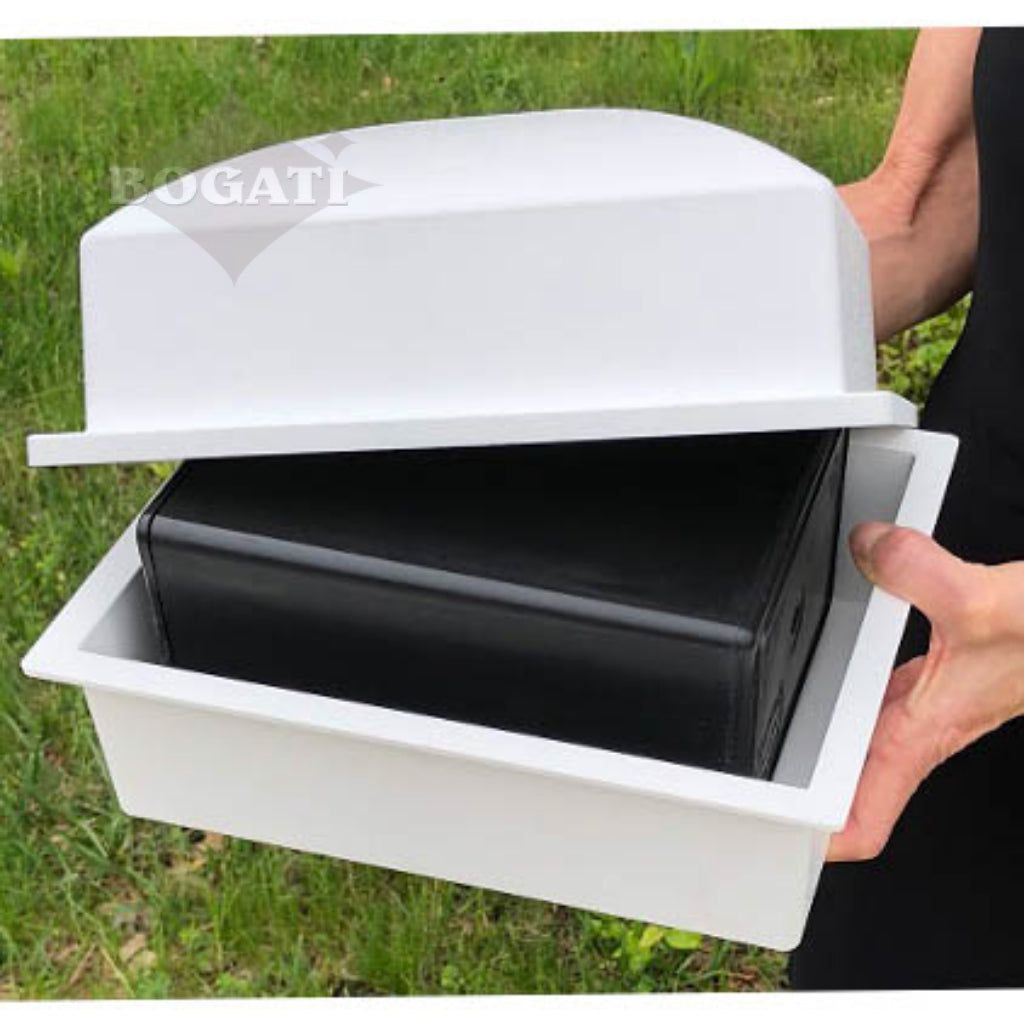 Coronet Burial Vault - Compact Size -200- White - Pack of 3
