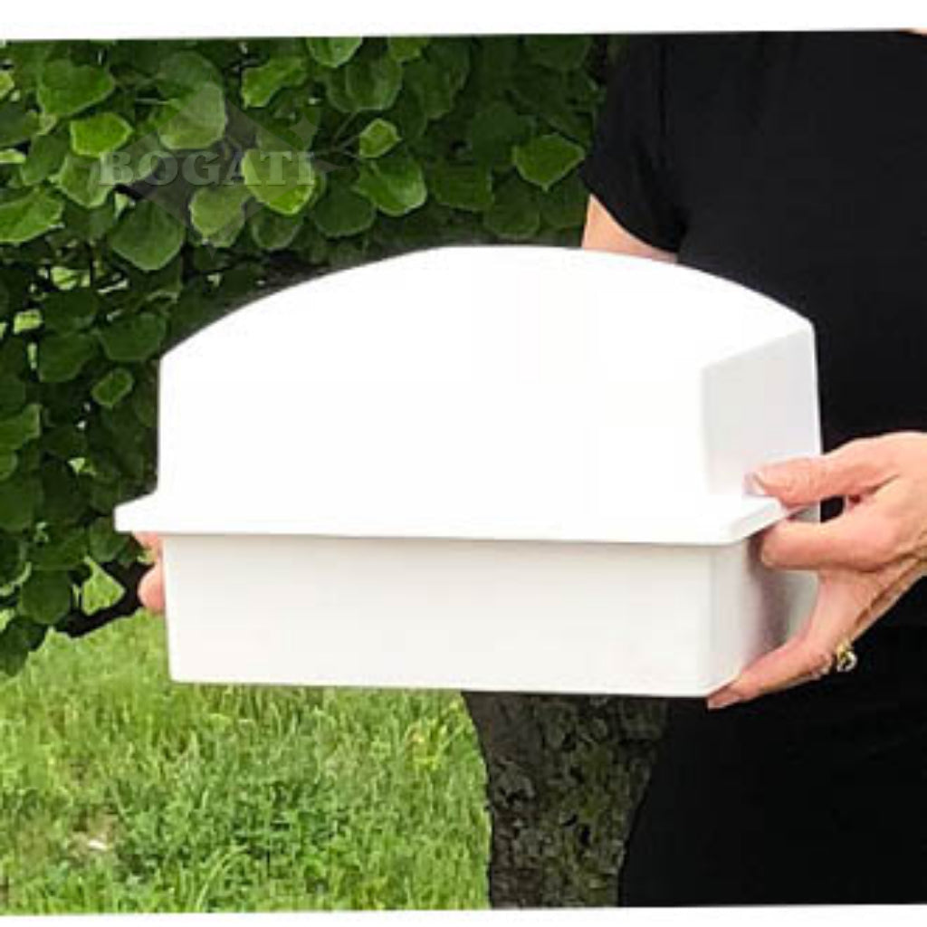 Coronet Burial Vault - Compact Size -200- White - Pack of 3