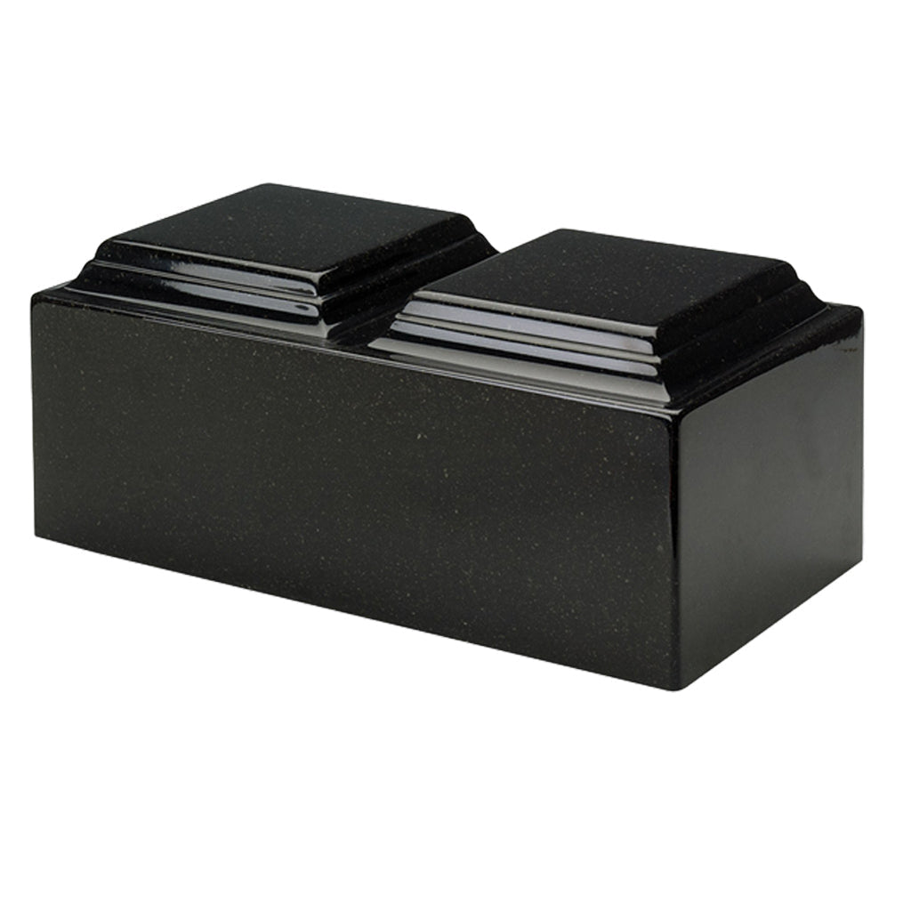 ADULT - Cultured Granite Mackenzie- Orca Black- Double urn