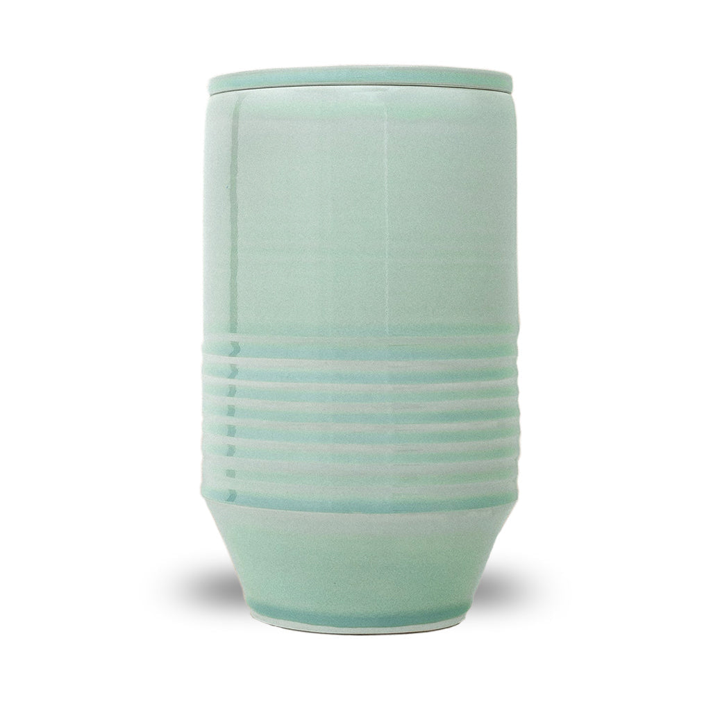 ADULT - Porcelain Urn - Solstice Culp Pottery DUALITY Celadon