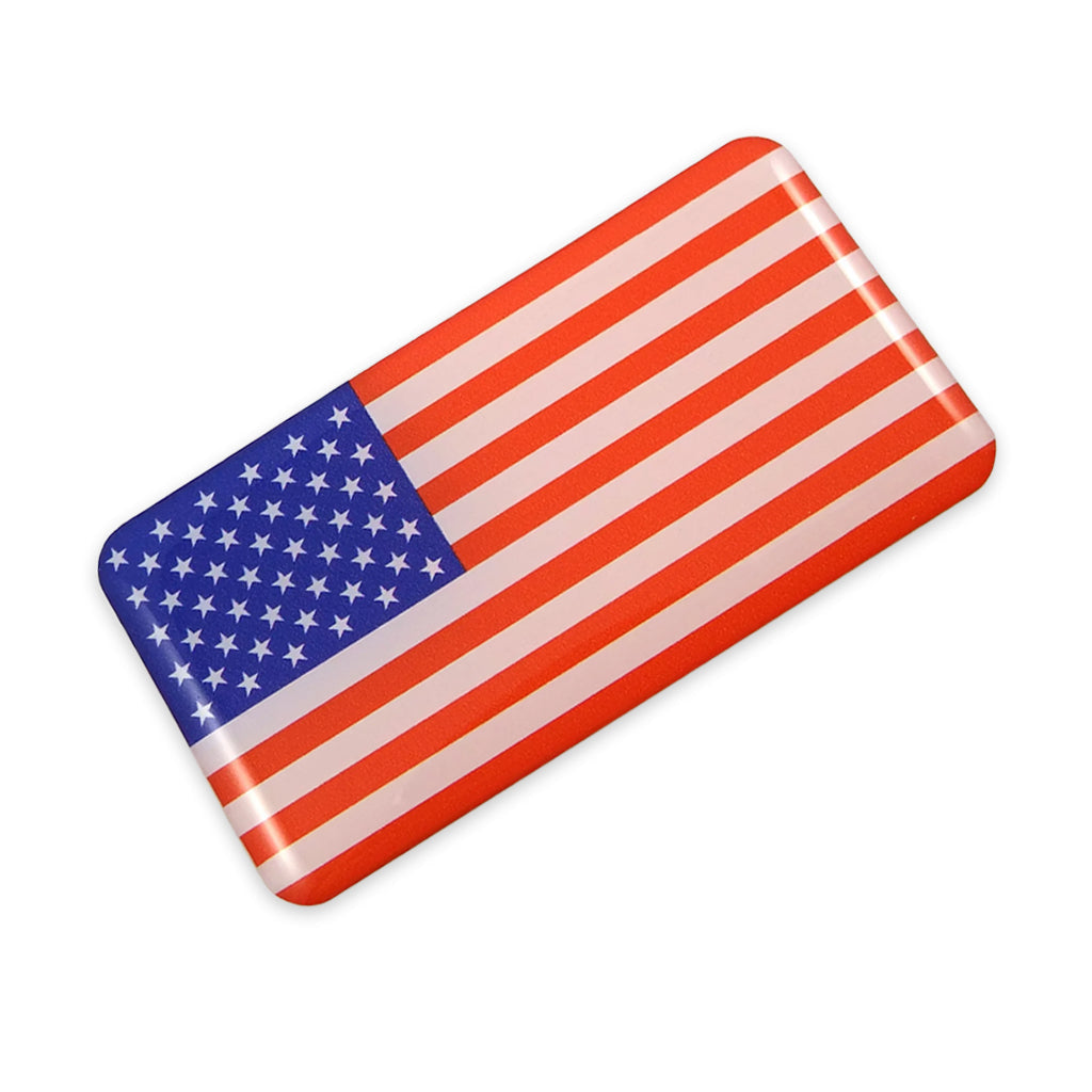 American Flag Domed Decal - Set of 4