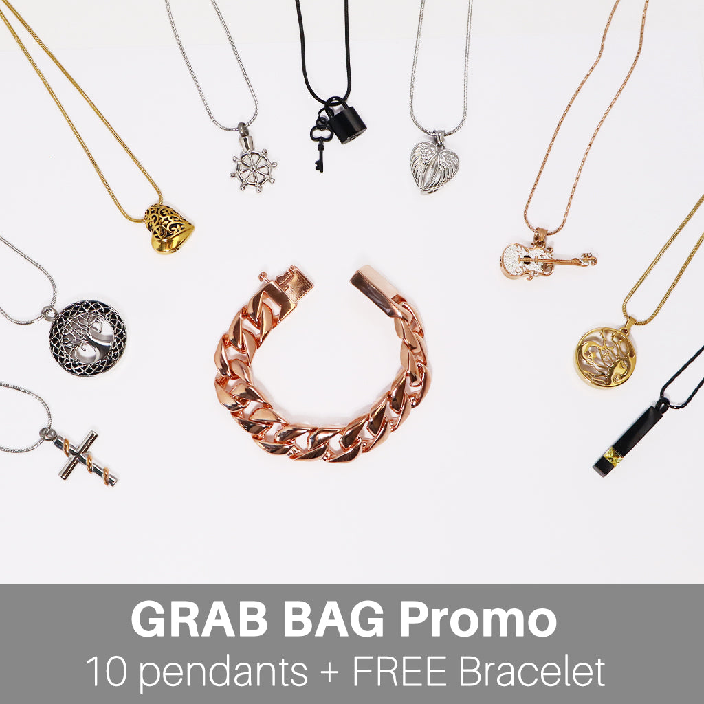 GRAB BAG - One-Time Treasures - 10 Pendants + 1 FREE Bracelet