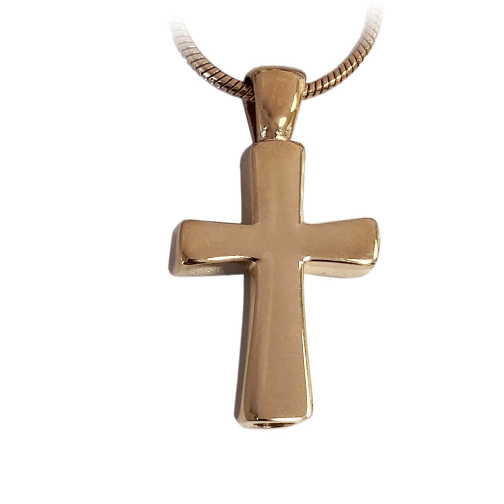 J 043 Cross Pendant with Chain Rose Gold