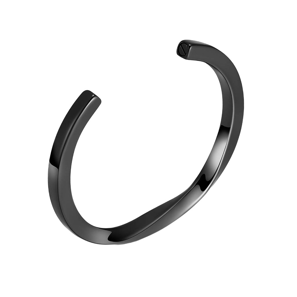 J-BANGLE 03 - Twisted Bangle Black