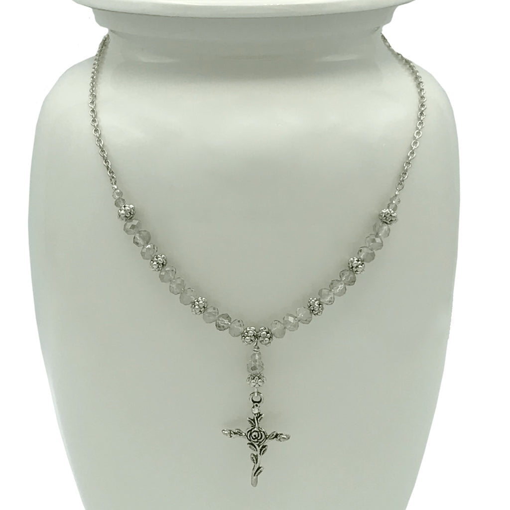 CLEARANCE - Urn Adornment - MI-8 Rose Cross