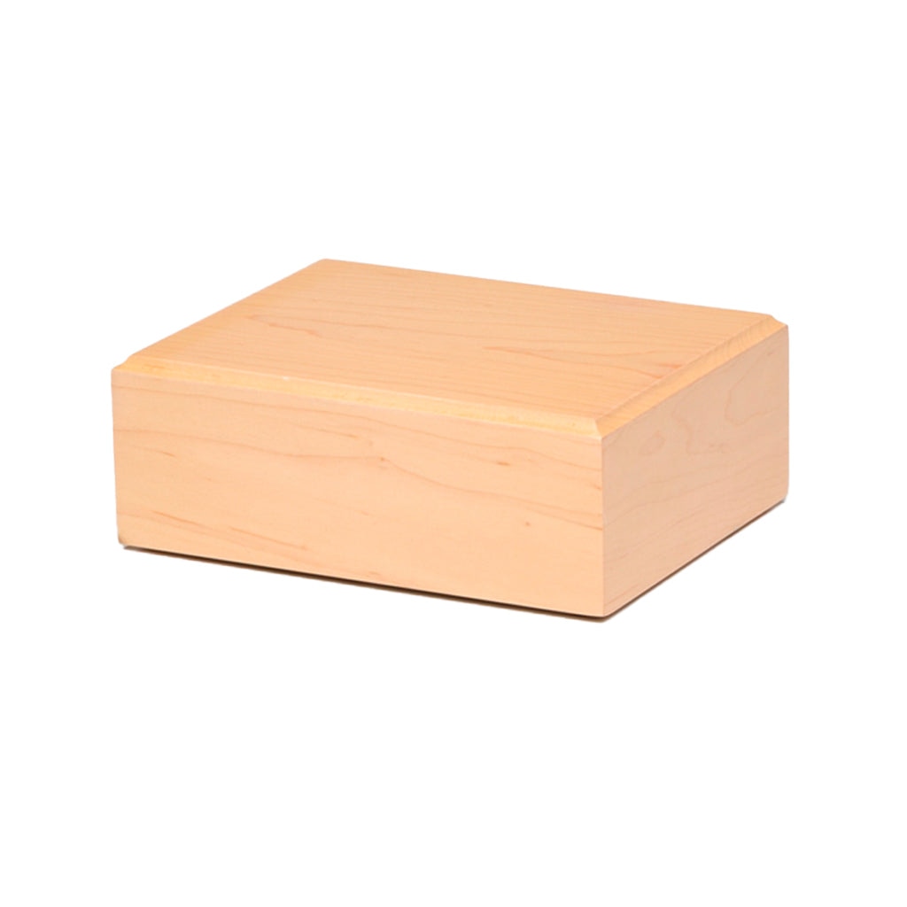 CLEARANCE - MEDIUM - Ash Wood Urn -MM100 - Natural Finish
