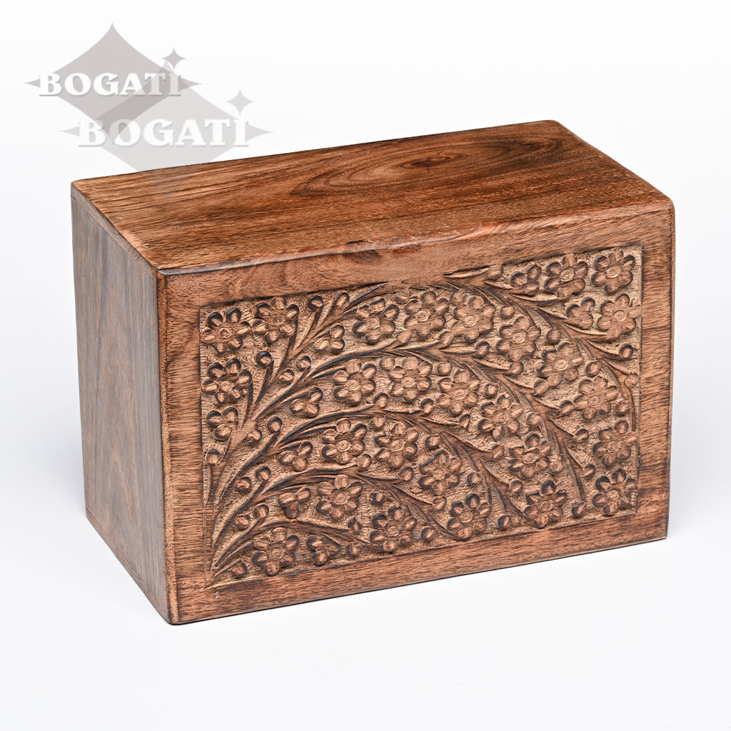 ADULT / XL Mango wood Urn -2820 - Tree of Life