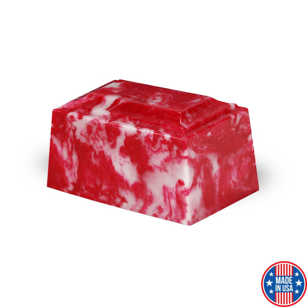 Mini Tuscany Cultured Marble Cherry Red