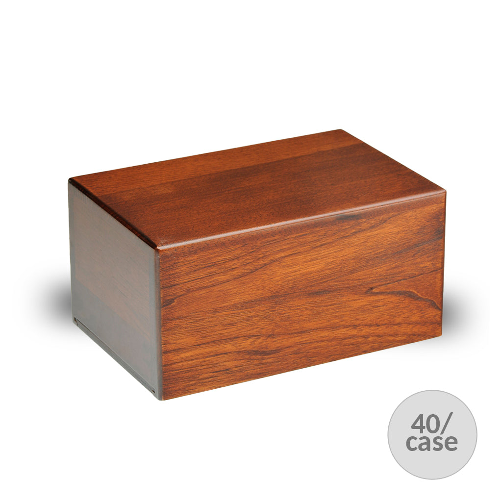 MEDIUM Paulownia Wood Urn -PY01- Economy Urn- Case of 40