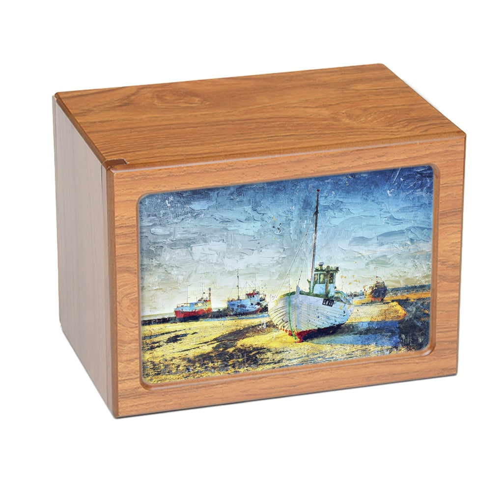 EXTRA LARGE Photo Frame Urn - PY06 - Sailboat Brown