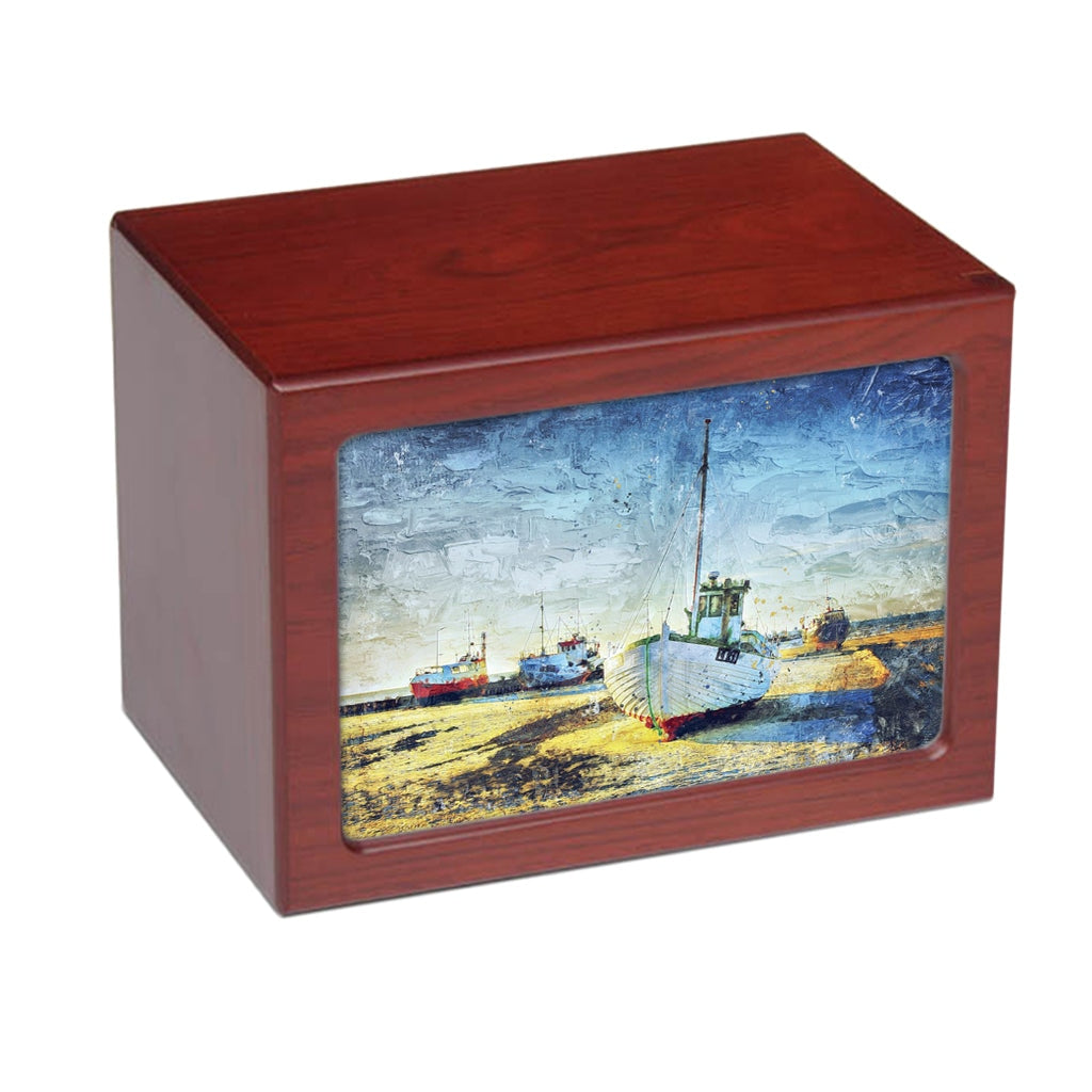 EXTRA LARGE Photo Frame Urn - PY06 - Sailboat Cherry