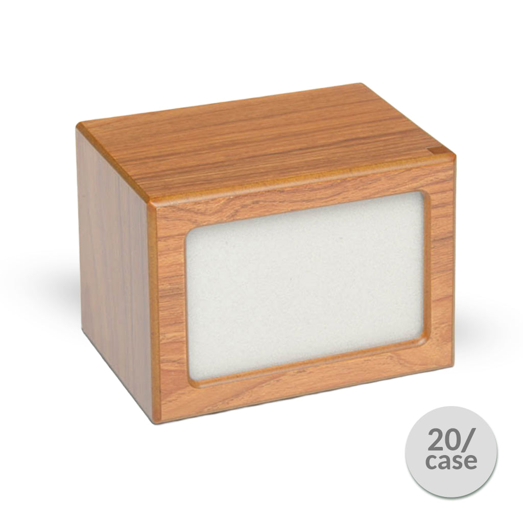 MEDIUM Photo Frame urn -PY06- Blank (Add your picture) CASE Brown
