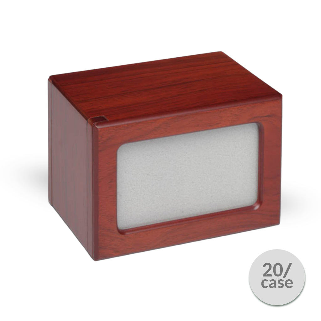 MEDIUM Photo Frame urn -PY06- Blank (Add your picture) CASE Cherry