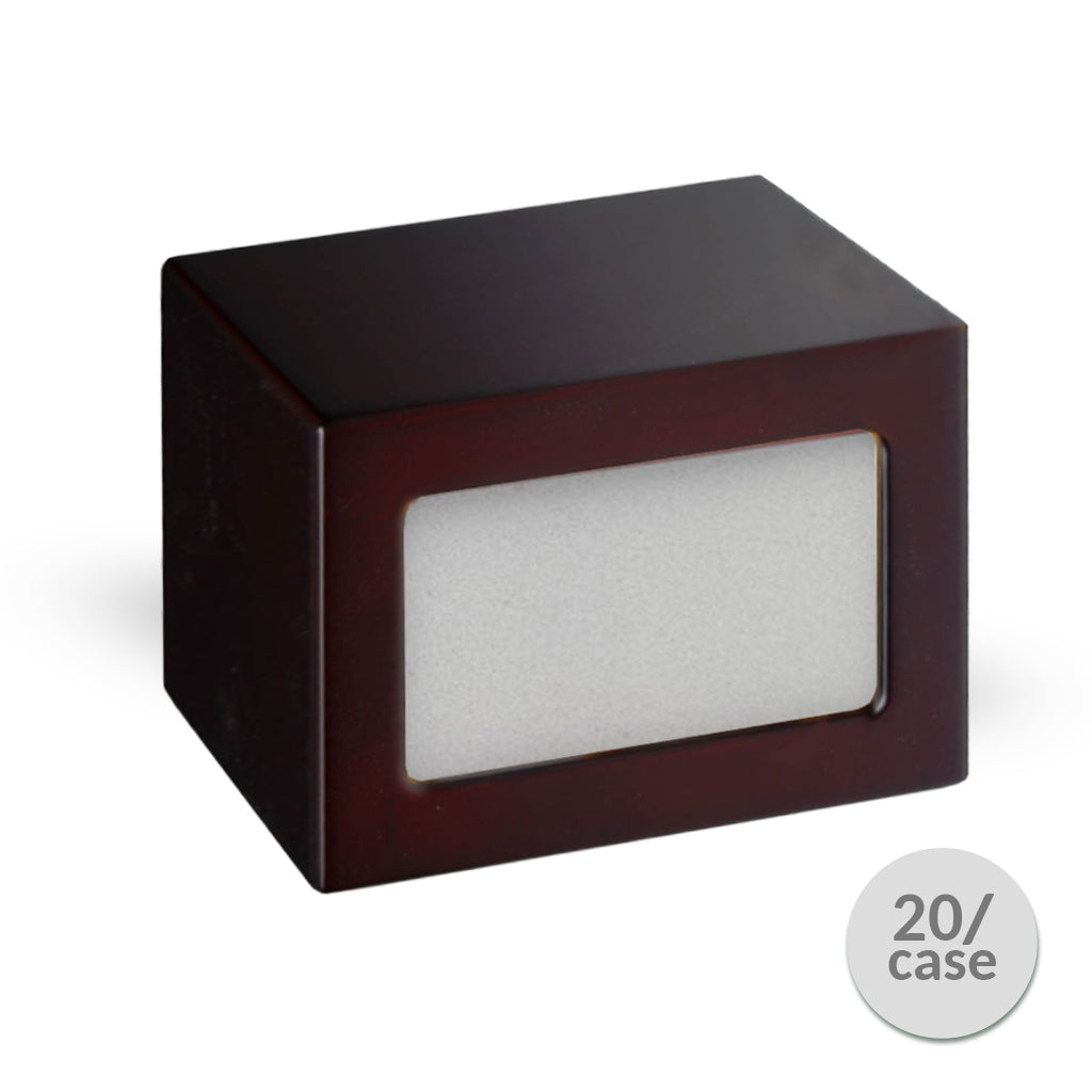 MEDIUM Photo Frame urn -PY06- Blank (Add your picture) CASE Dark Cherry