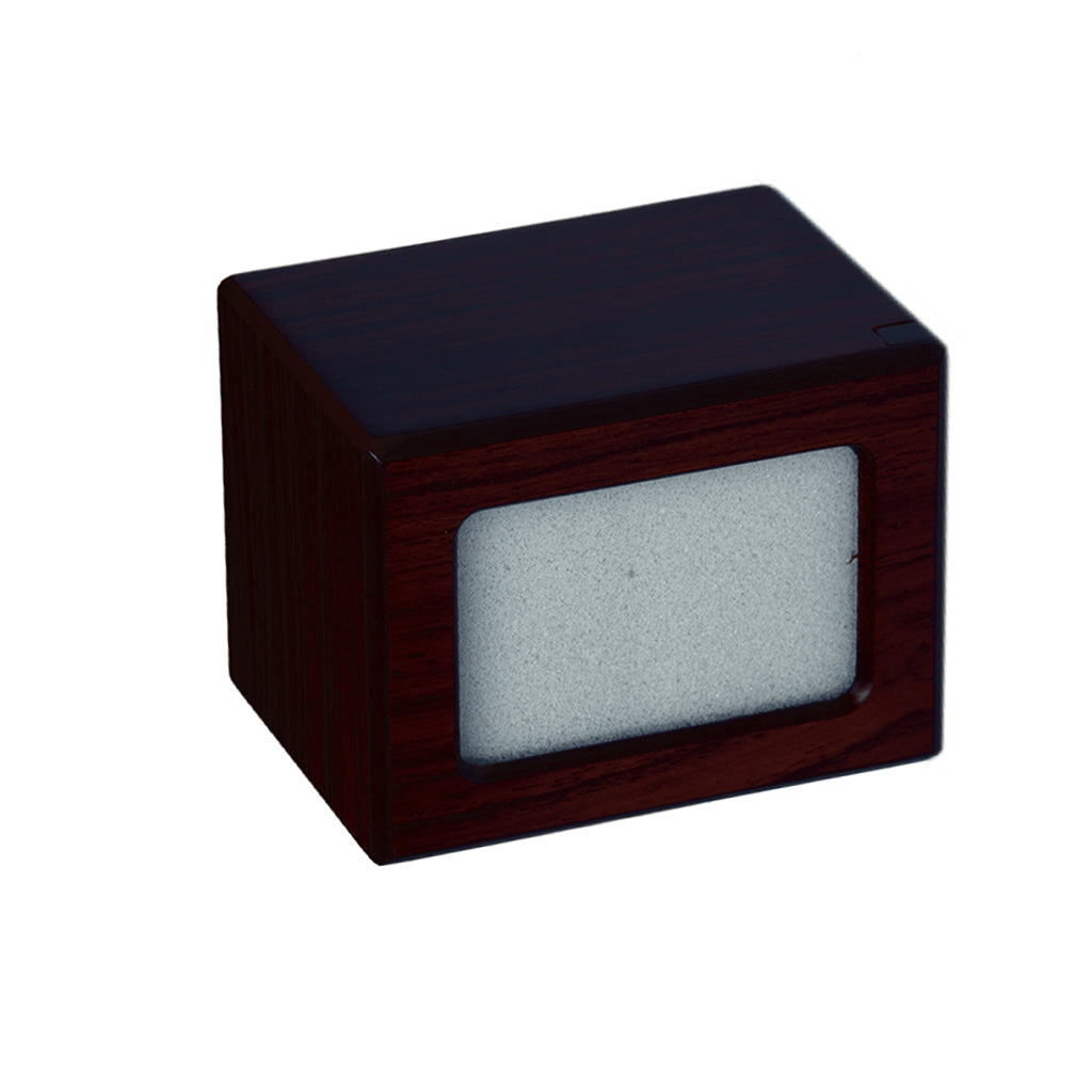 SMALL Photo Frame urn -PY06- Blank (Add your picture) Dark Cherry