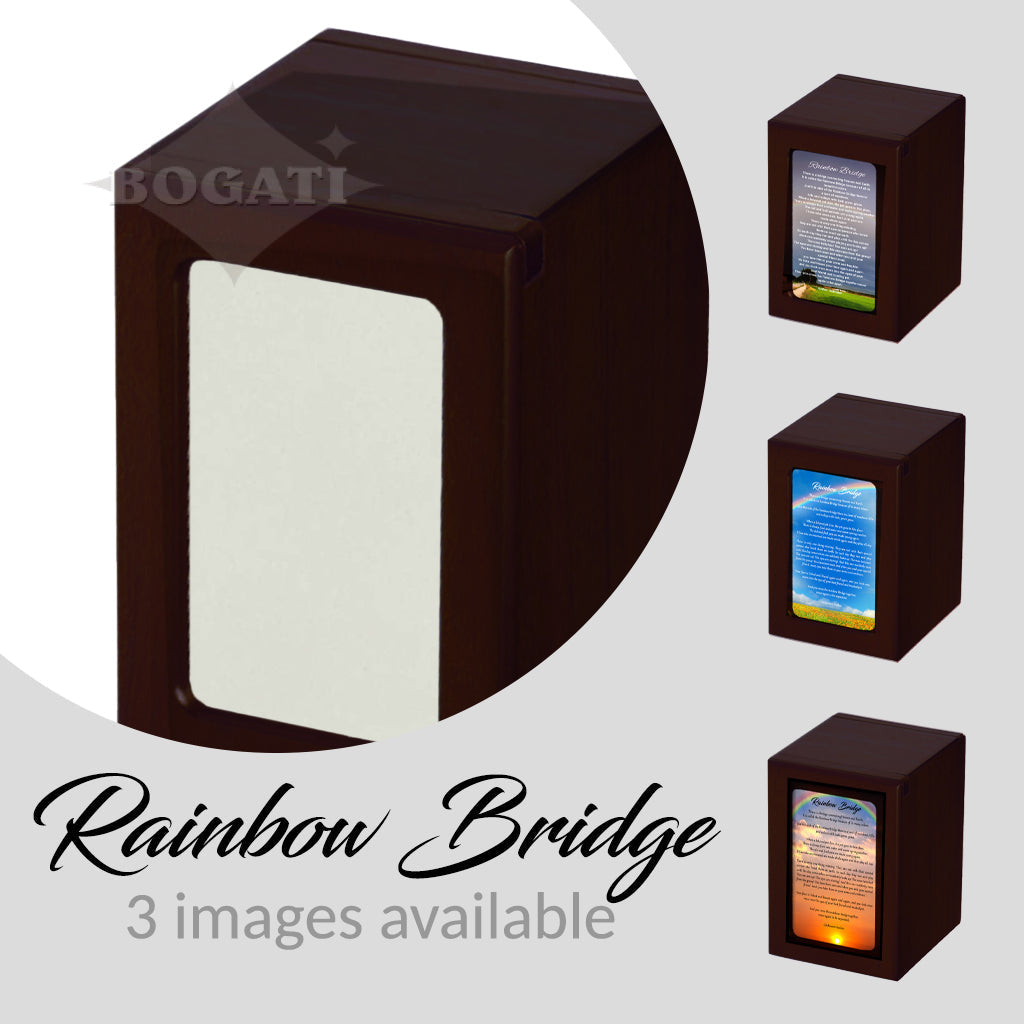 MEDIUM Photo Frame urn -PY06- Rainbow Bridge Dark Cherry