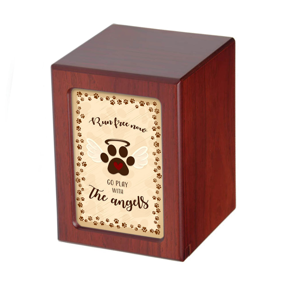 LARGE PY06 - Dog Angel ~Run Free Cherry