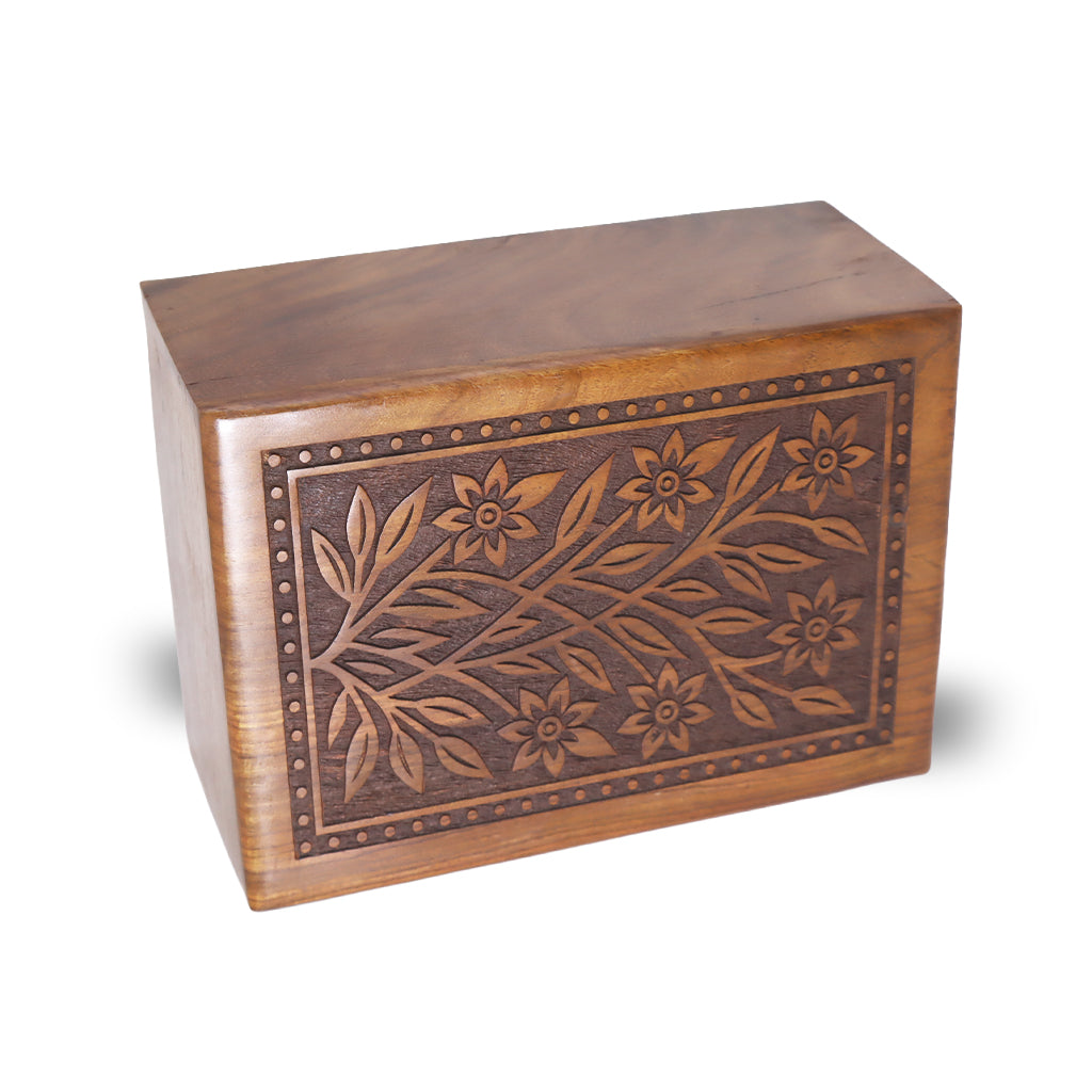 MEDIUM - Rosewood Urn  -2785 - Blossom Garden