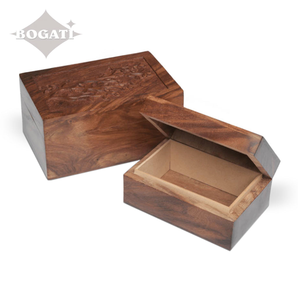 CLEARANCE - SMALL Hinged Rosewood Urn - Bogati Birdsong ™