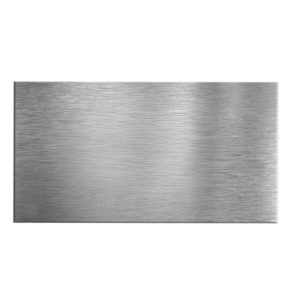 5"x 2.25" Engravable Metal Plate Silver