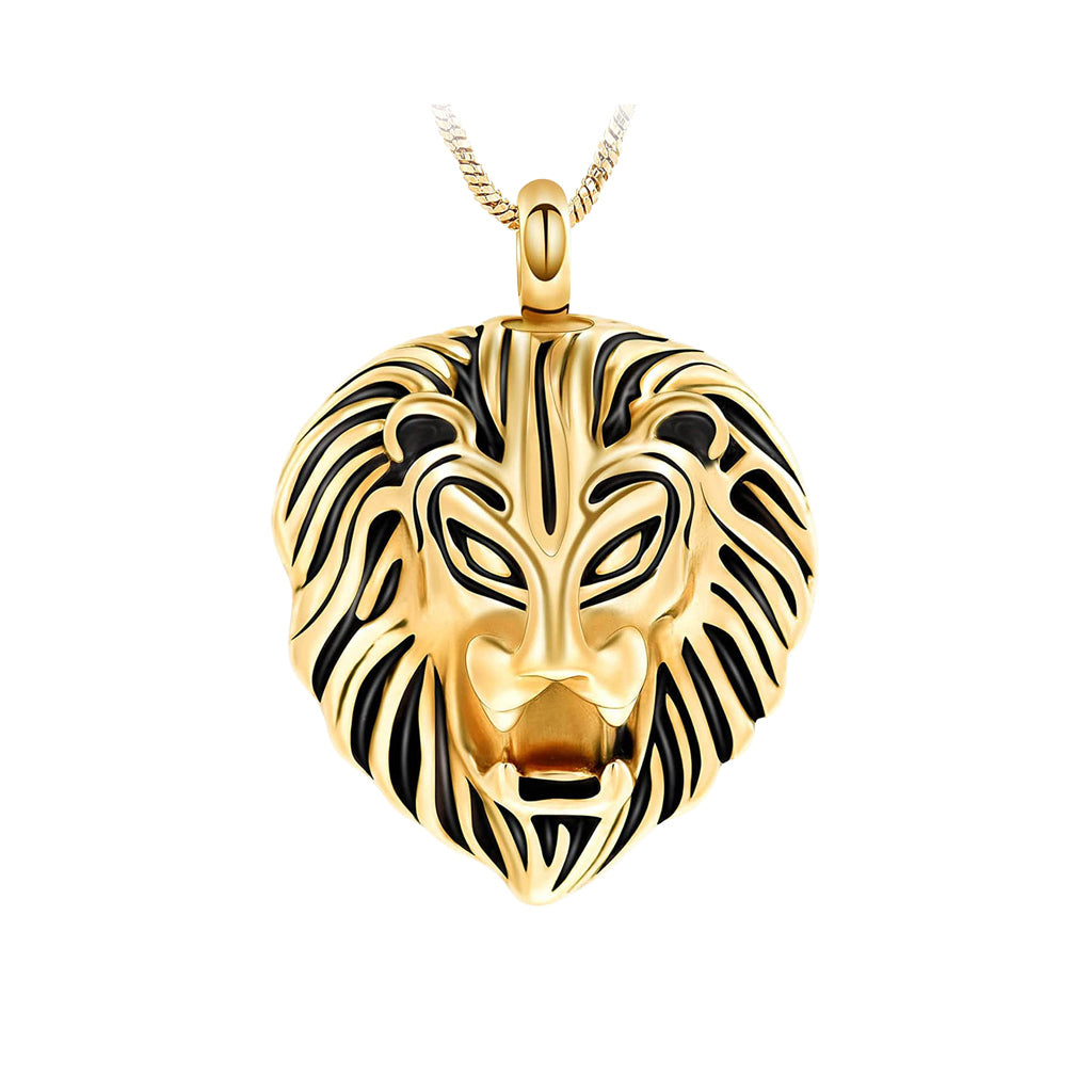 CLEARANCE - J-1508 Lion - Pendant with Chain Gold