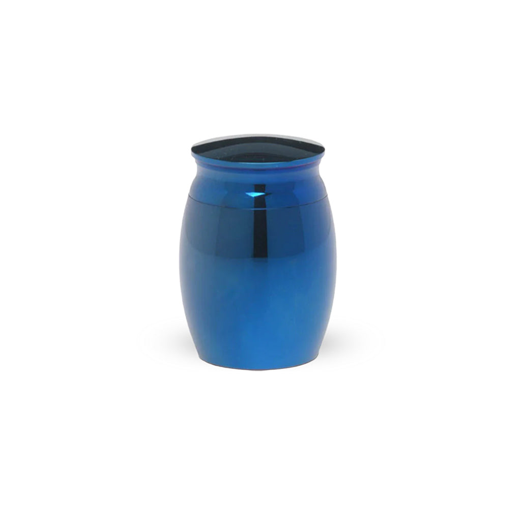 CLEARANCE - Mini Urn 03- Metallic Blue