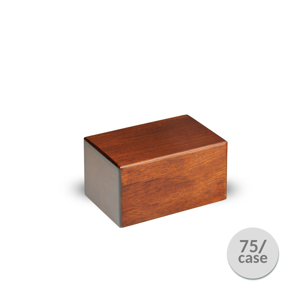 EXTRA SMALL Paulownia Wood Urn -PY01- Economy Urn - Case of 75