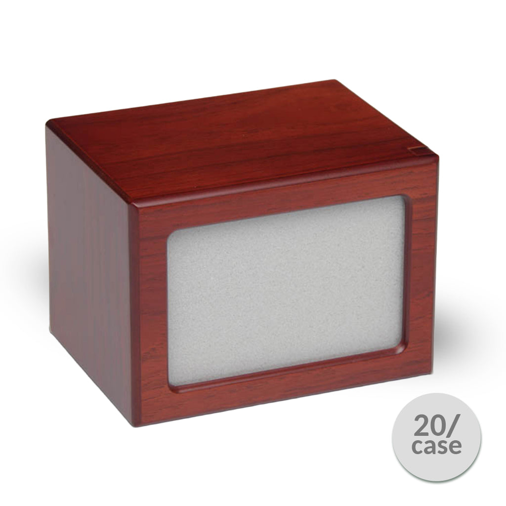 LARGE Photo Frame urn -PY06- Blank (Add your picture) CASE Cherry