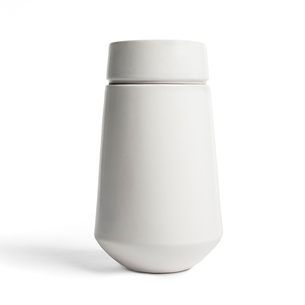 ADULT - Ceramic Urn - Solstice AEGIS White