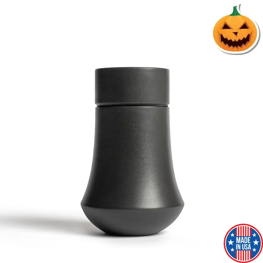 SMALL / M- Ceramic Urn - Solstice EMBLEM Charcoal