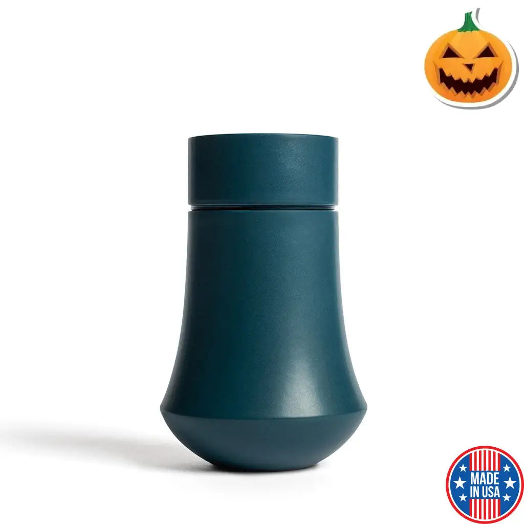 SMALL / M- Ceramic Urn - Solstice EMBLEM Teal