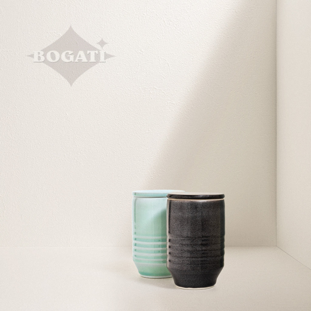 SMALL - Porcelain Urn - Solstice Culp Pottery DUALITY