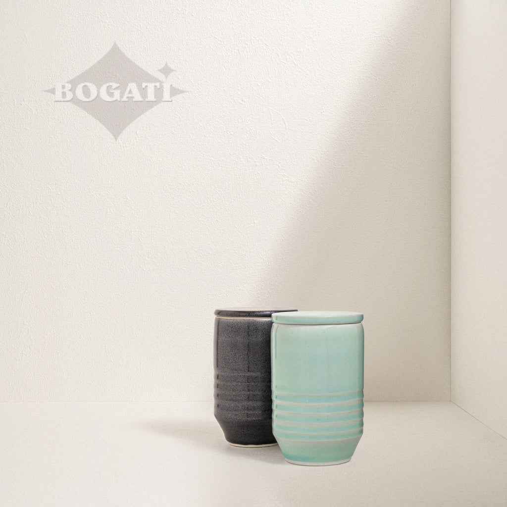 SMALL - Porcelain Urn - Solstice Culp Pottery DUALITY