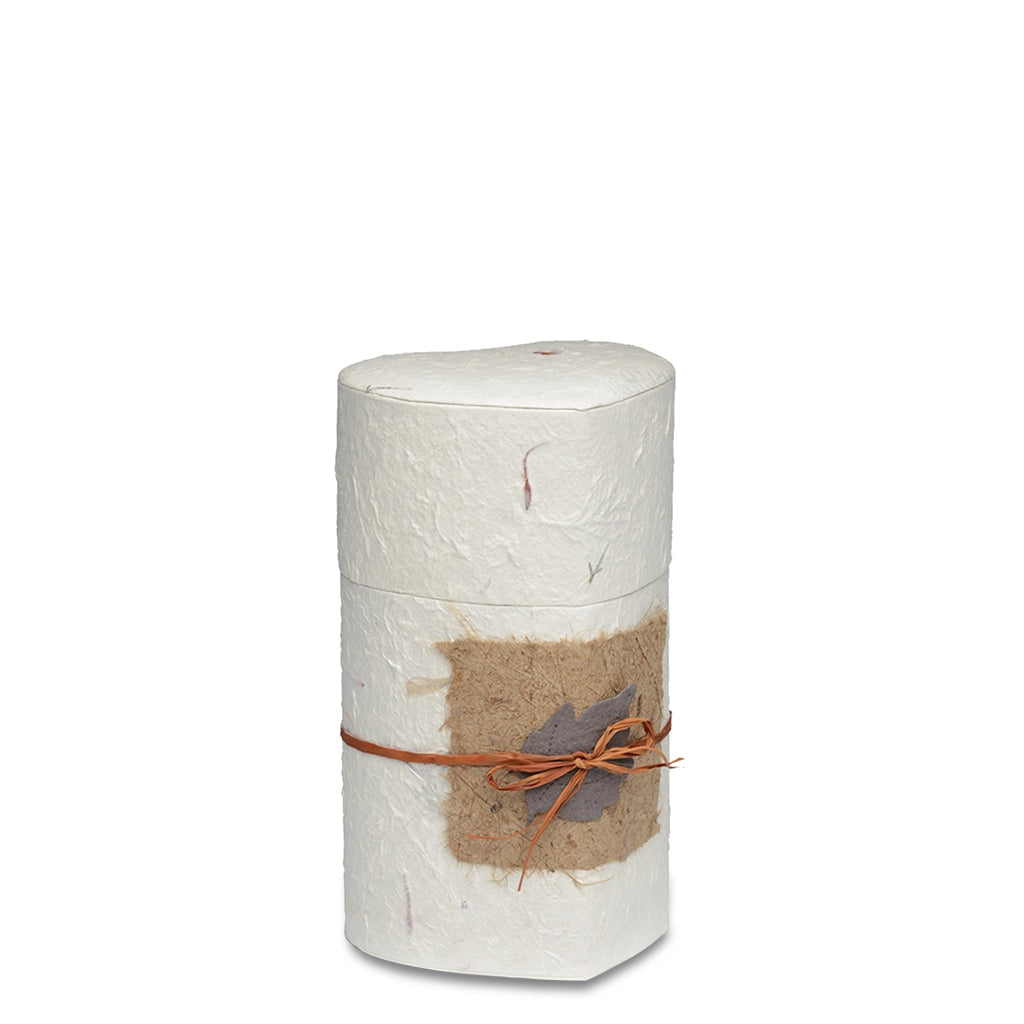EXTRA SMALL Handcrafted Biodegradable Paper Urn -1010- Natural Heart
