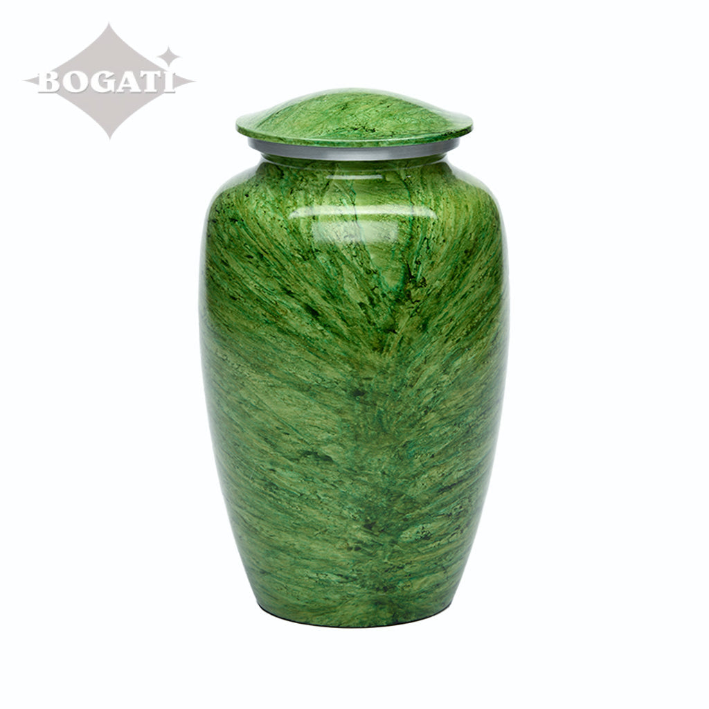 ADULT -Classic Alloy Urn - Hand-painted Stone-look - Case