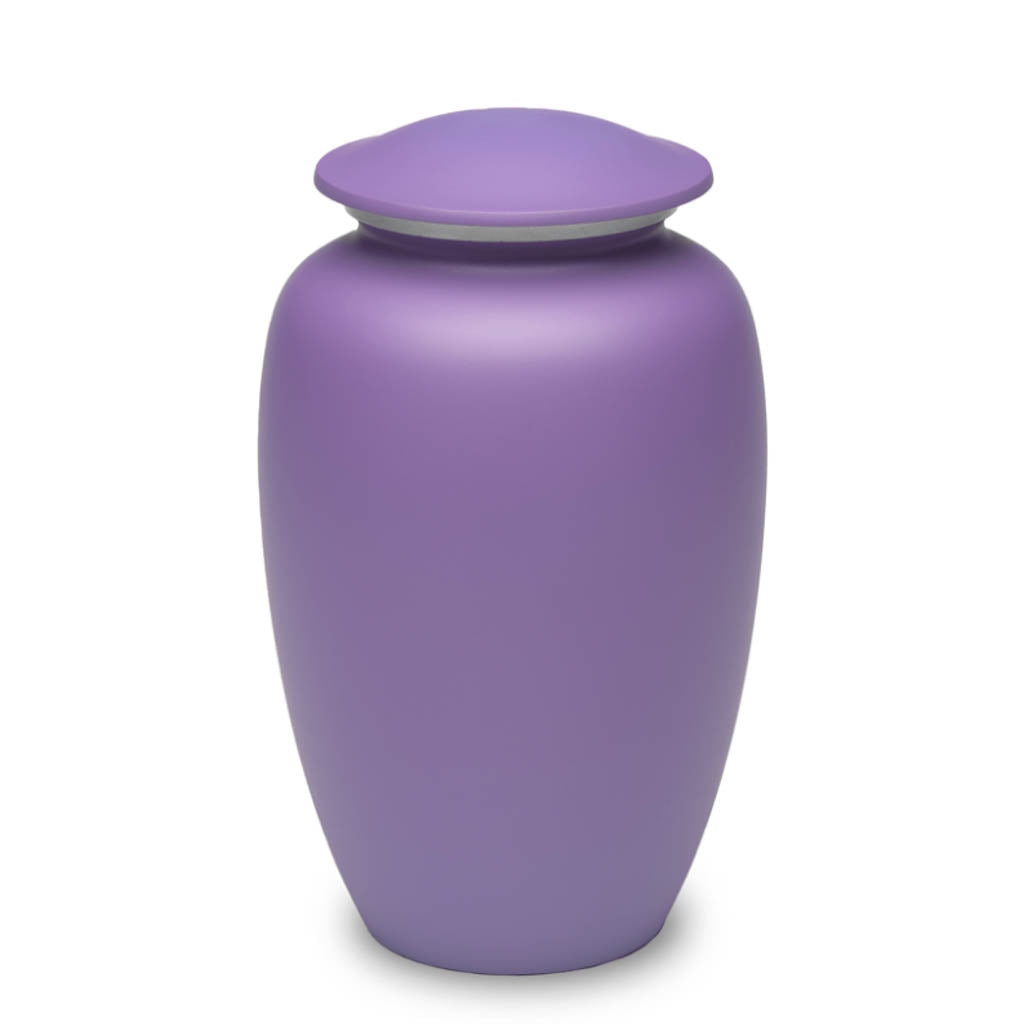 CLEARANCE - ADULT Classic alloy urn - 1800 Purple