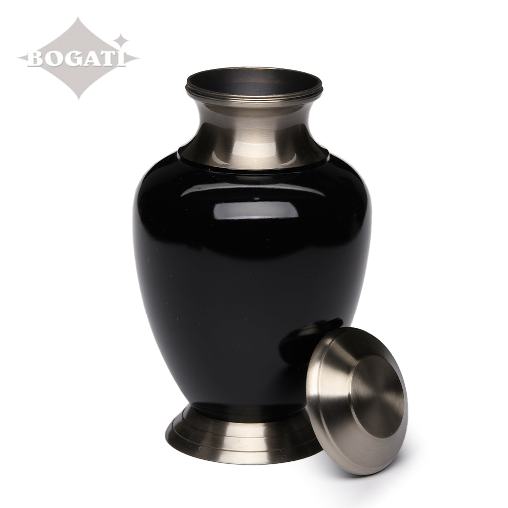 ADULT Brass urn -1966- Pewter with Solid Color Finish